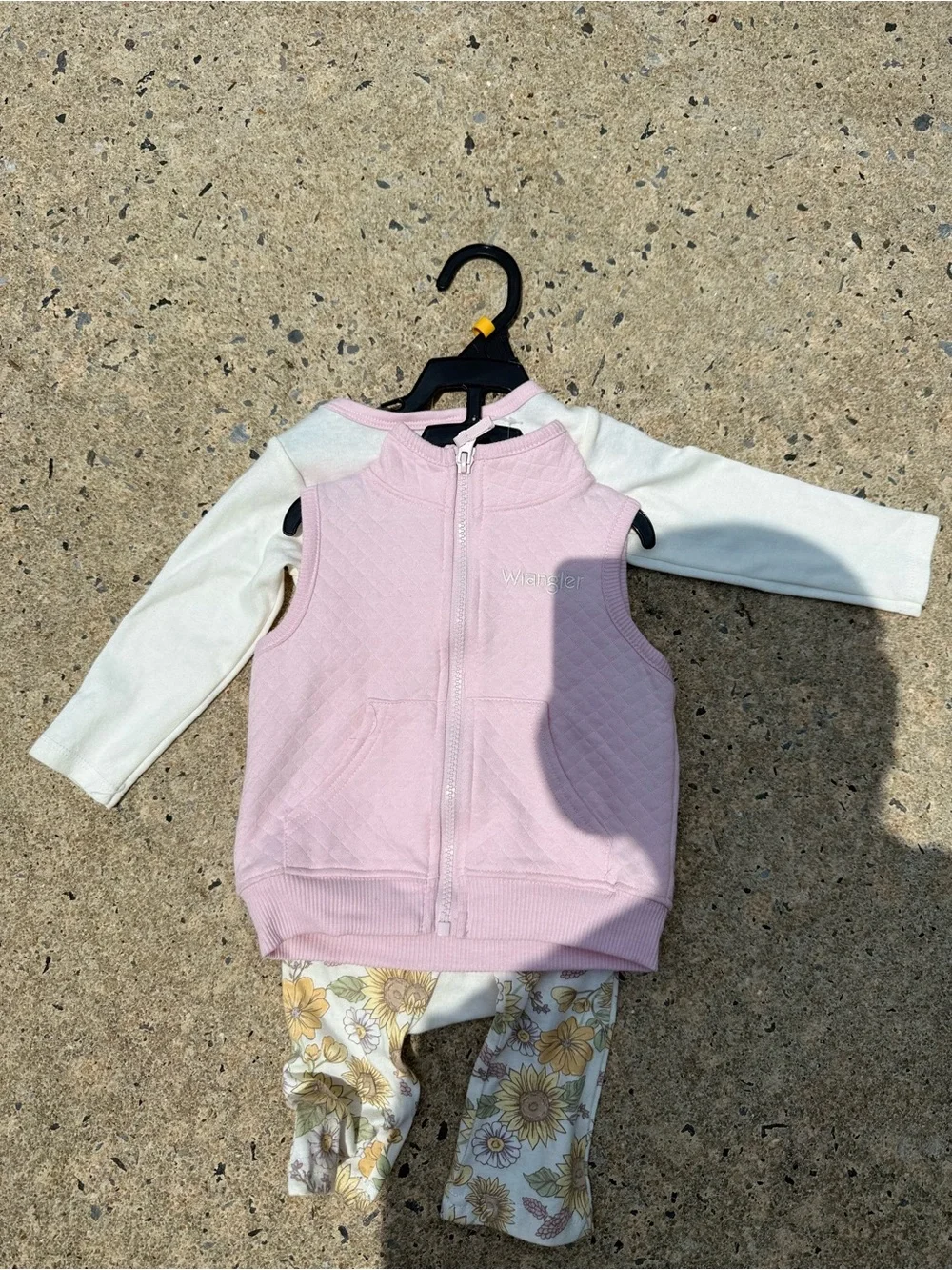 NWT Wrangler Light Pink Quilted Baby Vest